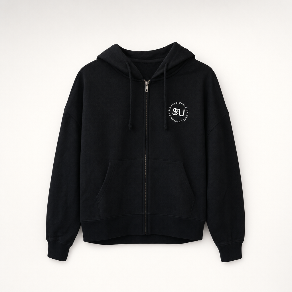 Women's Zip Hoodie Black