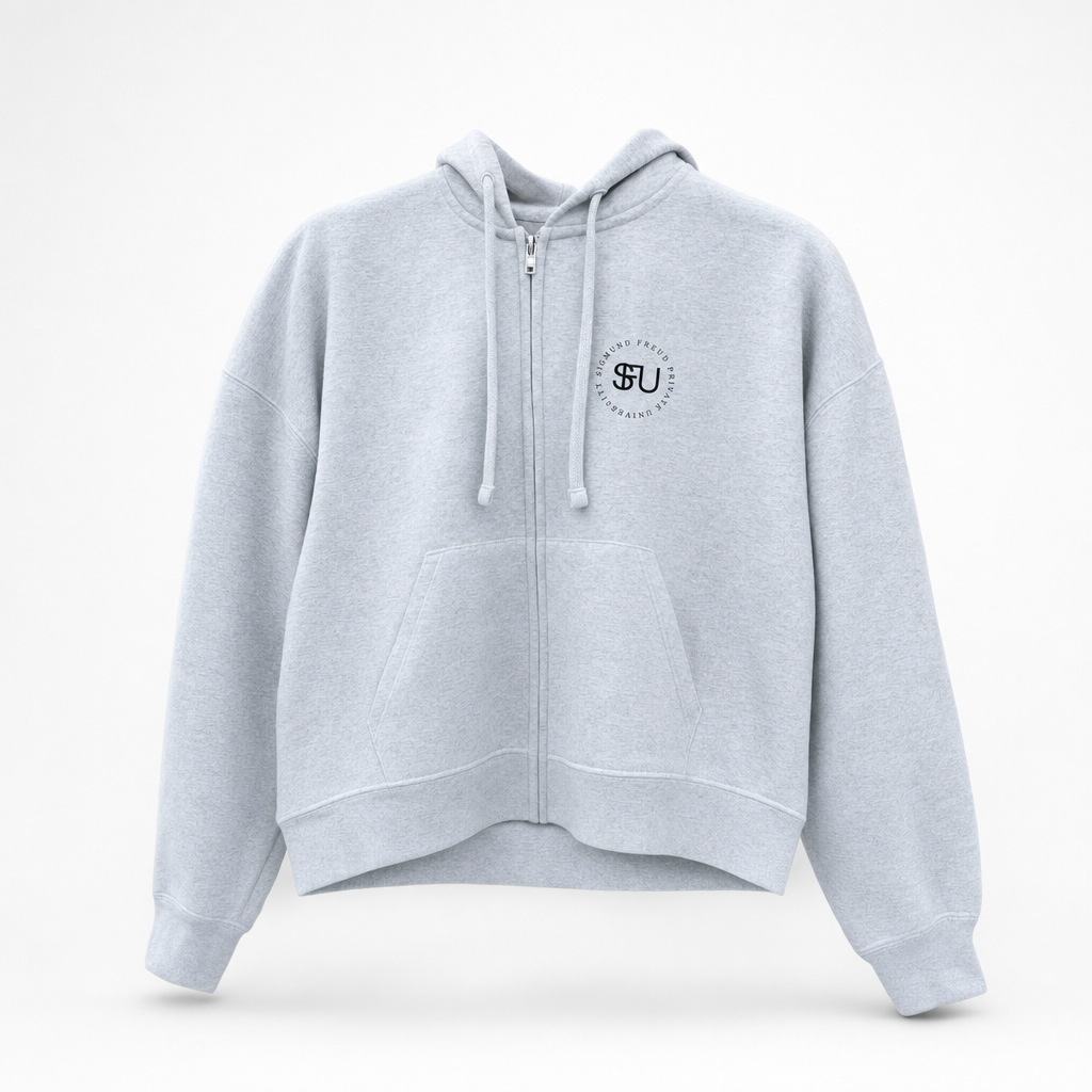 Women's Zip Hoodie Grey